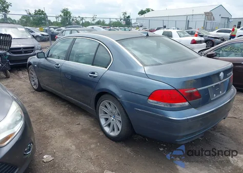 2006 BMW 750Li из США, поврежденный, VIN WBAHN83576DT62514